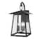 Z-Lite Rainer 5 Light Outdoor Wall Light, 15.5in. W x 27in. H, Black 5015XL-BK - alternate 1